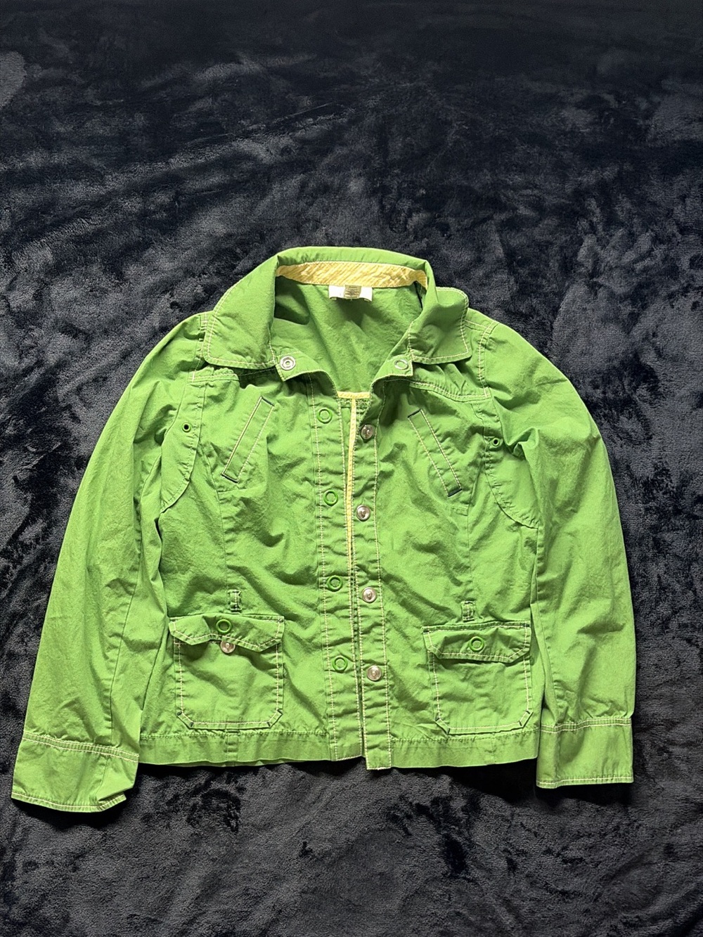 Green Women's Lightweight Trench Jacket